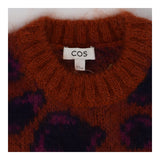 Leopard  mohair blend knit sweater