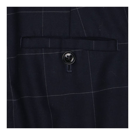 Navy Check Avery Petite Trousers Pants