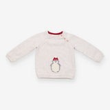Grey Knit Sweater Chilly Penguin