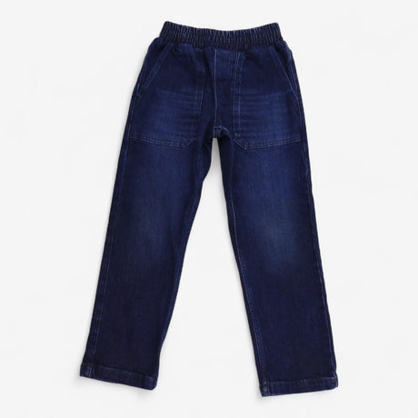 Jeans Dark Blue with Pockets and Elasticated Waist