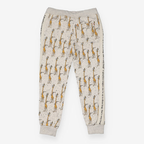Joggers cream giraffe drawstring