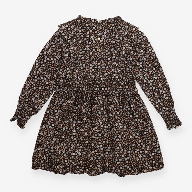 Dress Long Sleeve Floral Black
