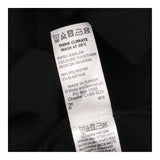 Black Textured Crepe Stretch Scoop Neck Short Slee