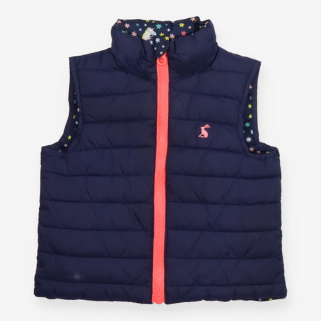 Navy Reversible Gilet with Unicorns