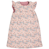 Winter Shift Dress - Reversible Pink Cord