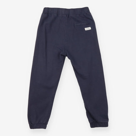 Joggers Navy Ribbed pockets wooden buttons