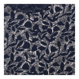 Tunic Top Navy Leaf Print Cotton Modal