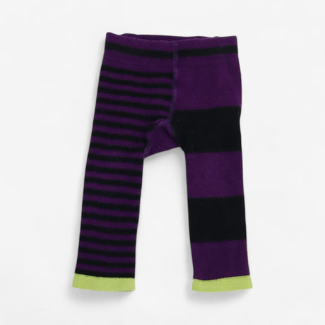 Purple Knit Pumpkin Leggings