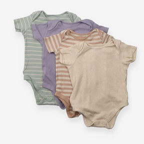 Bodysuits 5 pc ribbed SS stripes
