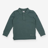 Polo T-Shirt Long Sleeve Forest Green