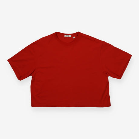 Box Crewneck T‑Shirt Red, 100% Cotton