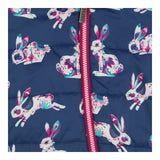 Navy pramsuit with bunnies