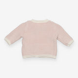 Cardigan Knit Pink Stripe with Pockets