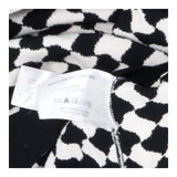 Paule Ka Black & White Geometric Knit Sweater Luxu