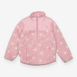 Sweater Half Zip Fluffy Pink with White Spots
