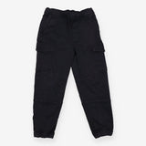 Cargo Pants Carbon Black Cuffed with Strings