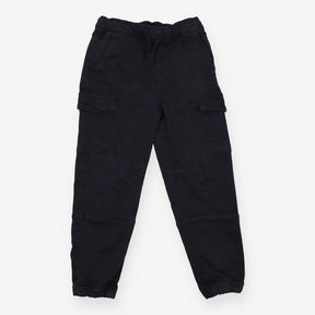 Cargo Pants Carbon Black Cuffed with Strings