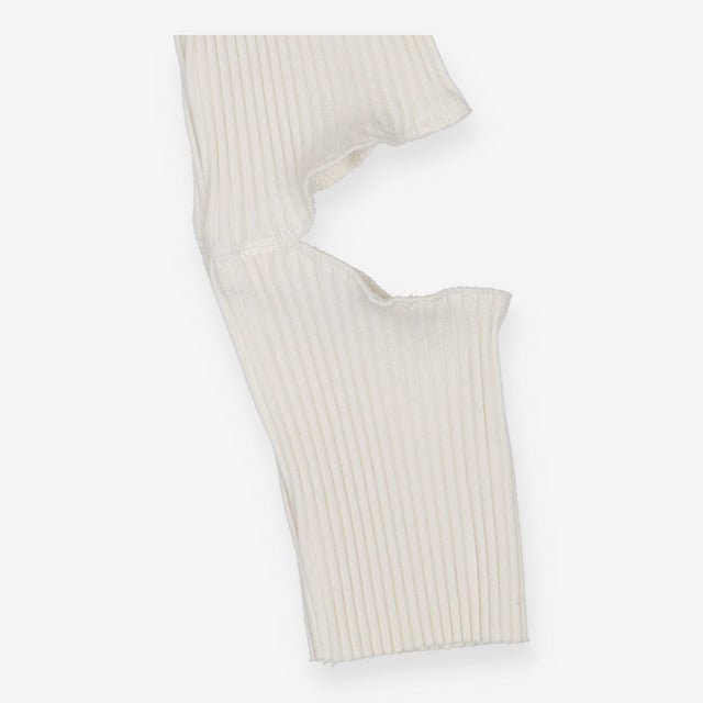 P.A.M. Perks And Mini Cream Ribbed Long Sleeve Top