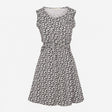 Black and Ivory Floral Jersey Maternity Wrap Dress