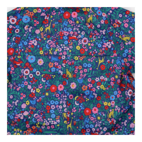Puddlesuit Navy Floral Animals