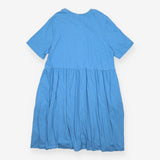 T-Shirt Dress Blue Organic Cotton Knee Length