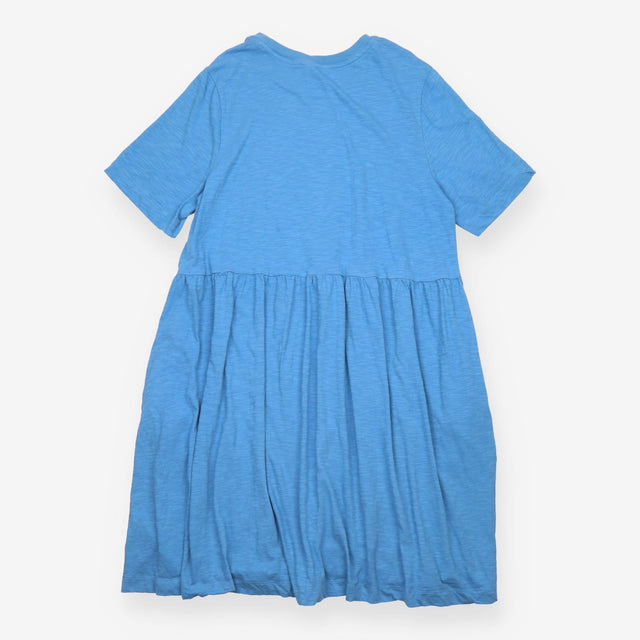 T-Shirt Dress Blue Organic Cotton Knee Length