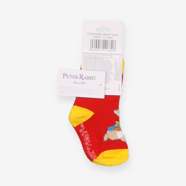 Socks peter rabbit red and yellow