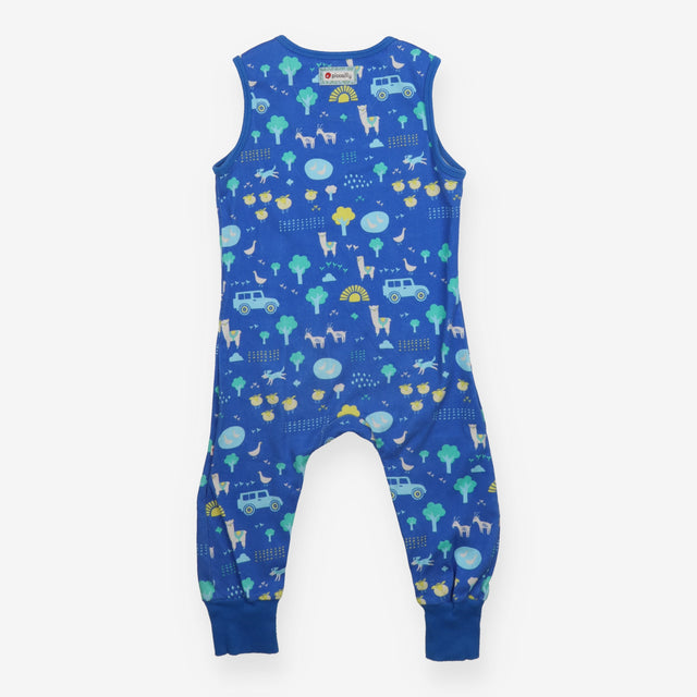 Romper Blue Llama Farm