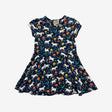 Short Sleeve Pony Skater Dress