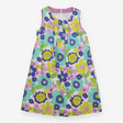 Dress Sleeveless white large flowers 
