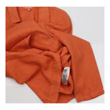 Tunic Terracotta Rust Orange 100% Linen Long Sleev