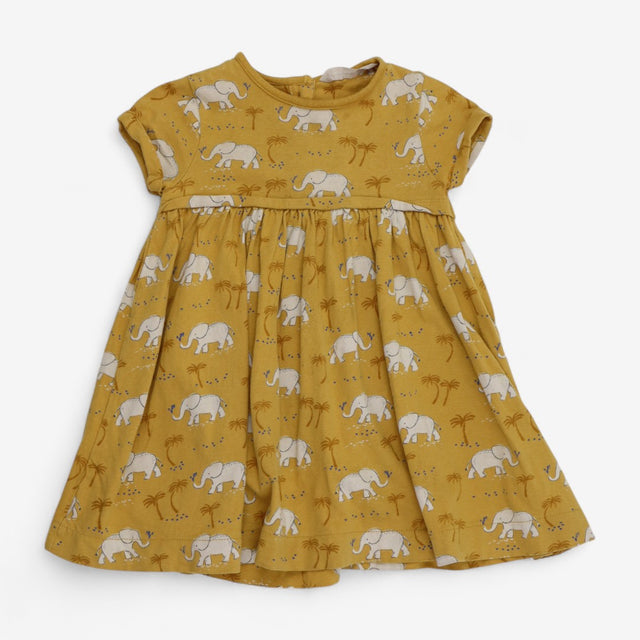 Dress Yellow with Elephants