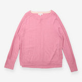 Merino Jumper Light Pink Organic Cotton Relaxed Fi