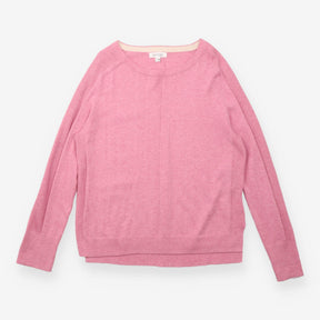 Merino Jumper Light Pink Organic Cotton Relaxed Fi