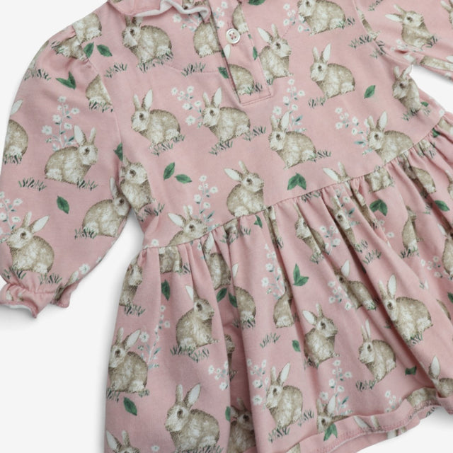 Tunic Jersey Pink Bunny Rabbits with Cream Bow