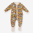 Sleepsuit zip floral