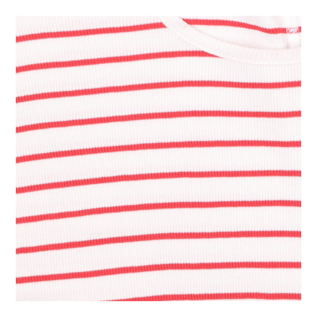 Scoop neck T-shirt Red and White Stripes