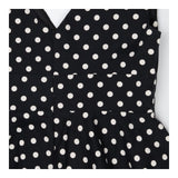 Dress black and white polkadot