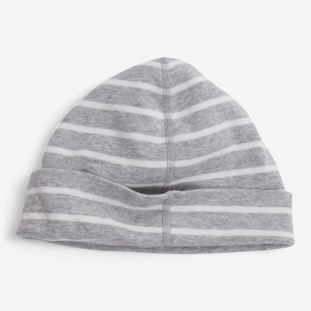 Grey Striped Beanie