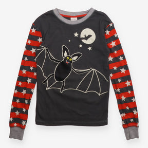 Pyjamas top grey bat with stripe stars sleeves