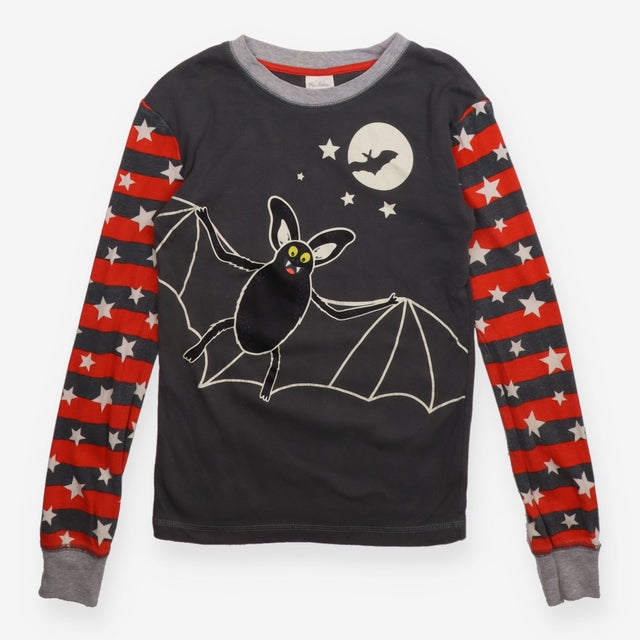 Pyjamas top grey bat with stripe stars sleeves