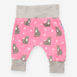 Joggers pink grey cats
