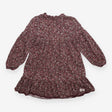 Dress long sleeve floral brown