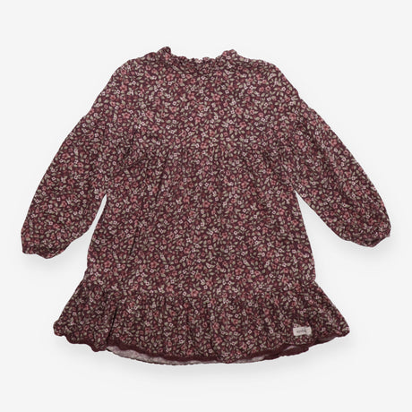 Dress long sleeve floral brown