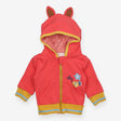 Peach Pink Zip Horse Hoodie