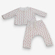 Outfit popper top leggings white red hearts