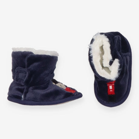 Navy guard bear slipper booties