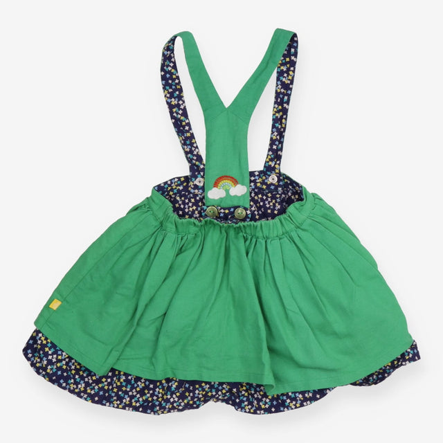 Skirt blue floral green over skirt 1974