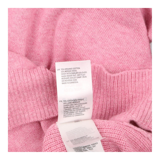 Merino Jumper Light Pink Organic Cotton Relaxed Fi