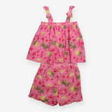 Seafolly Pink Tie Top and Frill Short Seashell Pri